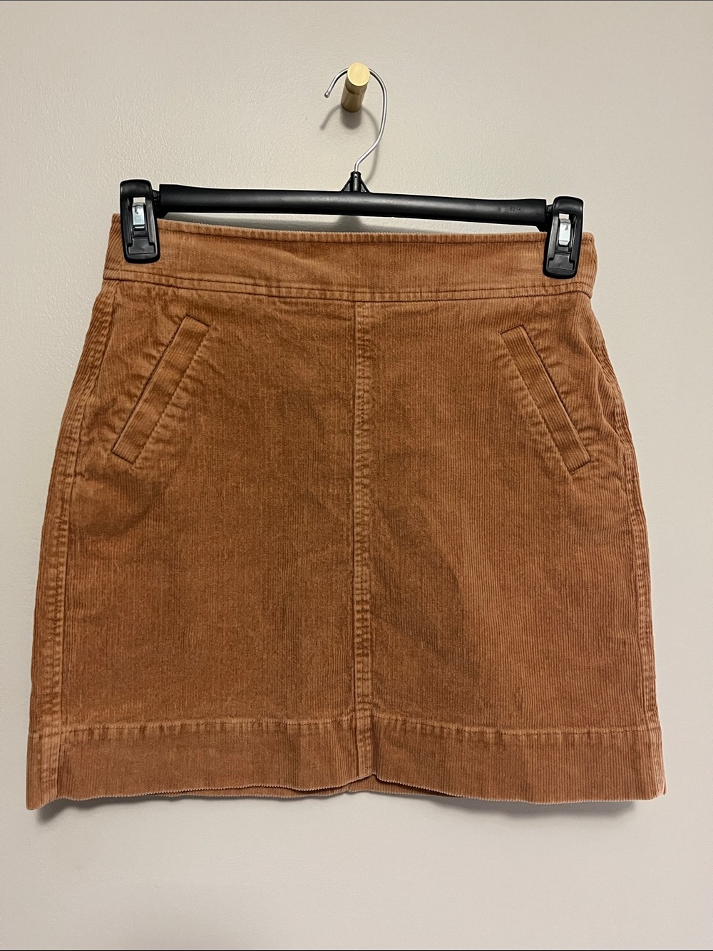 LOFT Corduroy Mini Skirt in Rust